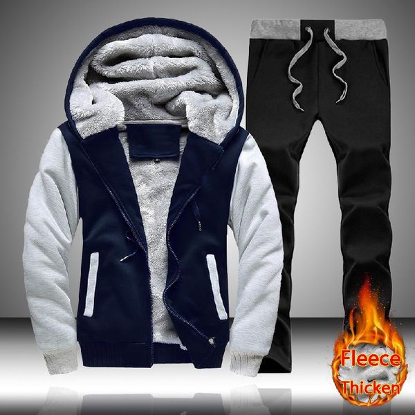 winter men set thick warm mens jacket hoodies2pc pants suit man hooded sportswear fleece patchwork sweatshirt zipper sportssuit, Gray
winter men set thick warm mens jacket hoodies2pc pants suit man hooded sportswear fleece patchwork sweatshirt zipper sportssuit, Gray