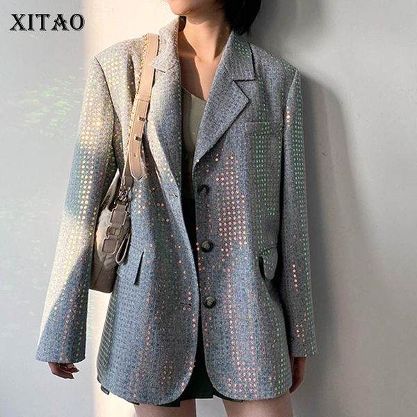 xitao design sense colorful polka dot sequins blazer fashion new women full sleeve pleated 2021 minority casual blazer zy3833, White;black
xitao design sense colorful polka dot sequins blazer fashion new women full sleeve pleated 2021 minority casual blazer zy3833, White;black
