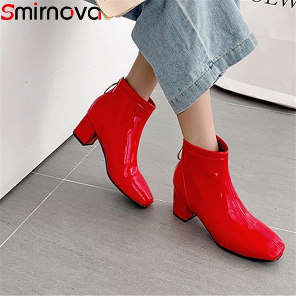 smirnova plus size 34-48 fashion ankle boots women square toe autumn winter boots zip high heels ladies prom 2020 new1, Black
smirnova plus size 34-48 fashion ankle boots women square toe autumn winter boots zip high heels ladies prom 2020 new1, Black