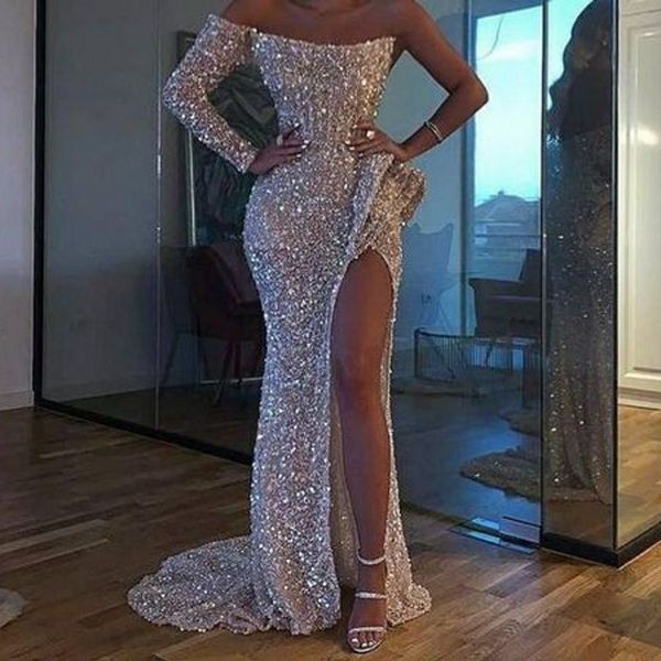 2021 woman elegant prom dresses long gowns, Black