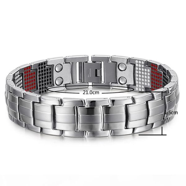 rainso men jewelry healing magnetic bangle balance health bracelet silver titanium bracelets special design for male y1891709, Golden;silver
rainso men jewelry healing magnetic bangle balance health bracelet silver titanium bracelets special design for male y1891709, Golden;silver