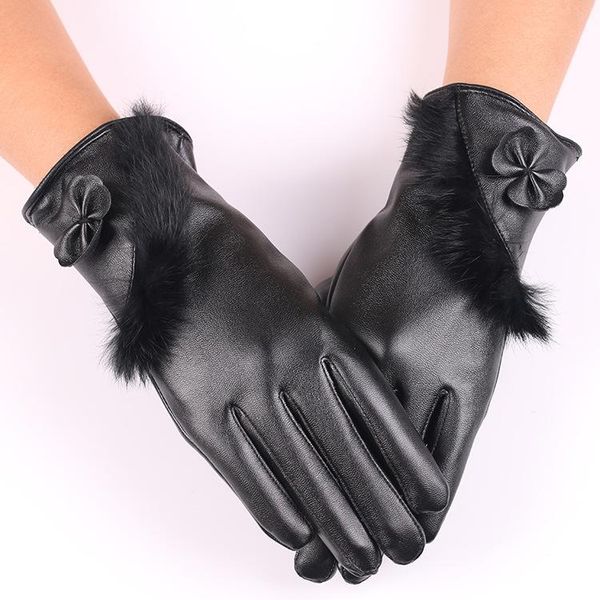 five fingers gloves winter ladies bowknot imitation leather touch screen warmth and velvet windproof fur cold, Blue;gray
five fingers gloves winter ladies bowknot imitation leather touch screen warmth and velvet windproof fur cold, Blue;gray