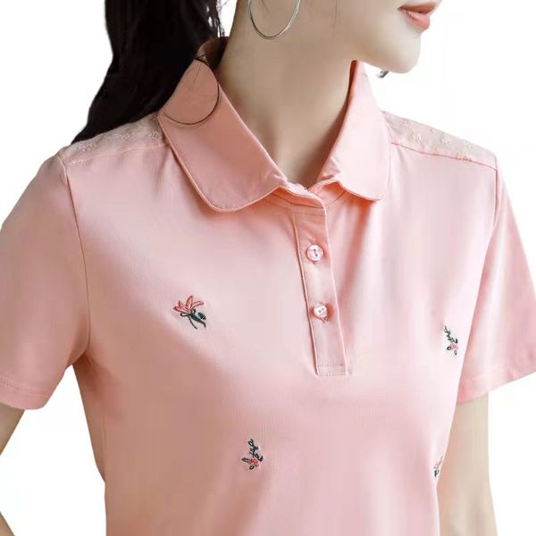 t shirts cotton t-shirt women's short sleeve new style lead mother loose lapel casual polo summer dress, White
t shirts cotton t-shirt women's short sleeve new style lead mother loose lapel casual polo summer dress, White