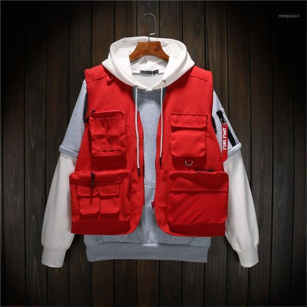 spring autumn man vests tactical hunting multi pocket vest director volunteer uniform mens sleeveless jacket1, Black;white
spring autumn man vests tactical hunting multi pocket vest director volunteer uniform mens sleeveless jacket1, Black;white