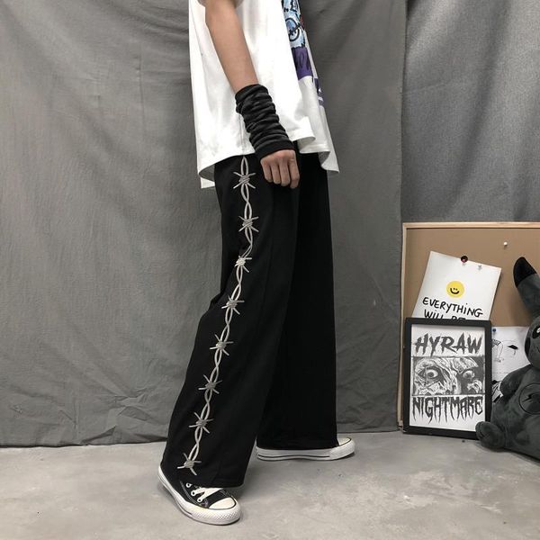 harajuku retro women pants thorns printed elastic waist loose wide leg pants summer streetwear grunge dark casual pants unisex, Black
harajuku retro women pants thorns printed elastic waist loose wide leg pants summer streetwear grunge dark casual pants unisex, Black
