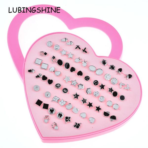 stud lubingshine mixed style 36 pairs/set anti allergic plastic cute earrings set fashion jewelry gift for girl jjal e1058, Golden;silver
stud lubingshine mixed style 36 pairs/set anti allergic plastic cute earrings set fashion jewelry gift for girl jjal e1058, Golden;silver