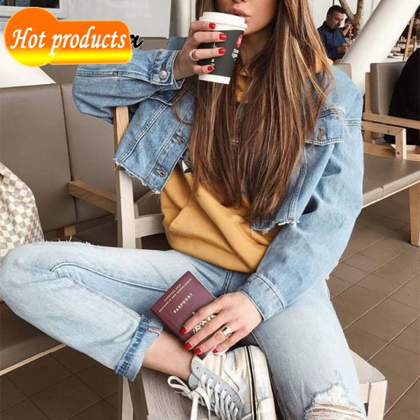 2020 spring harvest denim female long boyfriend blue casual style jean jacket lady vintage k3qa, Black;brown
2020 spring harvest denim female long boyfriend blue casual style jean jacket lady vintage k3qa, Black;brown