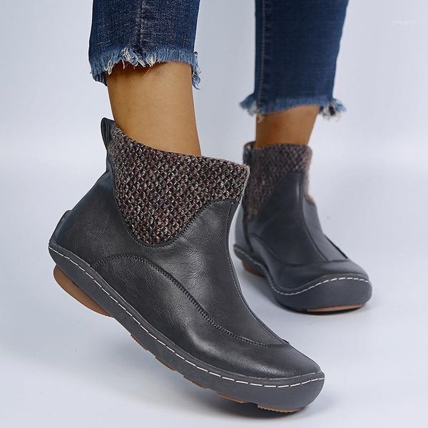 boots european american plus size women's shoes featuring splicing woollen yarn mouth winter warm side buckle retro shoes1, Black
boots european american plus size women's shoes featuring splicing woollen yarn mouth winter warm side buckle retro shoes1, Black