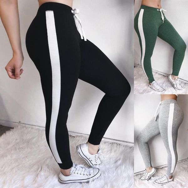 yoga outfits solid color women pants block tie waist jogger drawstring striped side sweatpants running, White;red
yoga outfits solid color women pants block tie waist jogger drawstring striped side sweatpants running, White;red