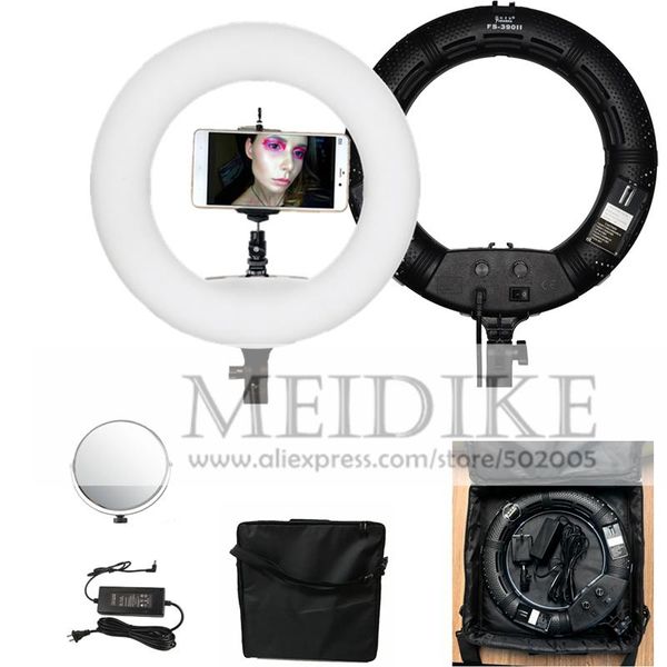 flash heads yidoblo fs-390ii bi-color adjustable mini ring lamp led warm & cold light make-up lighting 38w 192 lights + bag
flash heads yidoblo fs-390ii bi-color adjustable mini ring lamp led warm & cold light make-up lighting 38w 192 lights + bag