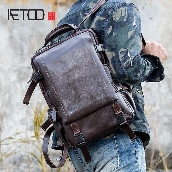 aetoo backpack first layer cowhide large capacity computer bag leisure travel bag original real leather men's backpack
aetoo backpack first layer cowhide large capacity computer bag leisure travel bag original real leather men's backpack