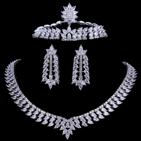 whole zircons cubic zirconia wedding necklace earrings bracelet ring luxury crystal bridal jewelry sets for bridesmaids6375391, White
whole zircons cubic zirconia wedding necklace earrings bracelet ring luxury crystal bridal jewelry sets for bridesmaids6375391, White