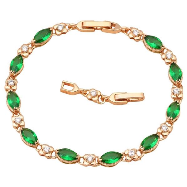 link, chain vintage style gold tone green cubic zirconia bracelets for women health nickel & lead fashion jewelry tb522a, Black
link, chain vintage style gold tone green cubic zirconia bracelets for women health nickel & lead fashion jewelry tb522a, Black