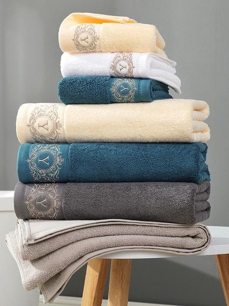 towel 3pcs soft el thick embroidery cotton bathroom set for adults absorbent terry hand bath beach face towels 140x70
towel 3pcs soft el thick embroidery cotton bathroom set for adults absorbent terry hand bath beach face towels 140x70