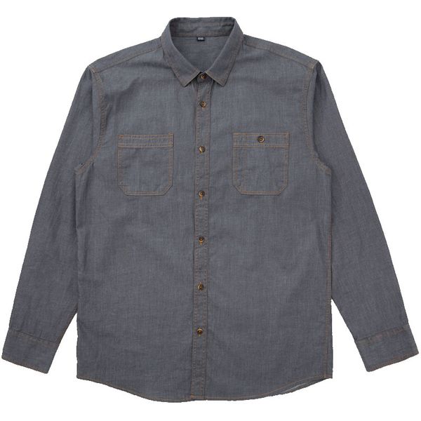 2021 new 100% cotton autumn long grey color shirt denim light fine male adjustment xl m5it, White;black
2021 new 100% cotton autumn long grey color shirt denim light fine male adjustment xl m5it, White;black