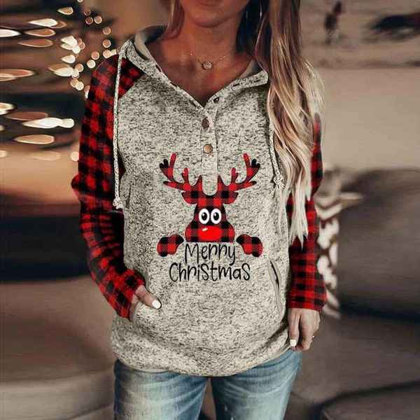 women's hoodies & sweatshirts christmas women plaid sweatshirt harajuku plus size contrast color winter warm hooded oversized hoodie cl, Black
women's hoodies & sweatshirts christmas women plaid sweatshirt harajuku plus size contrast color winter warm hooded oversized hoodie cl, Black