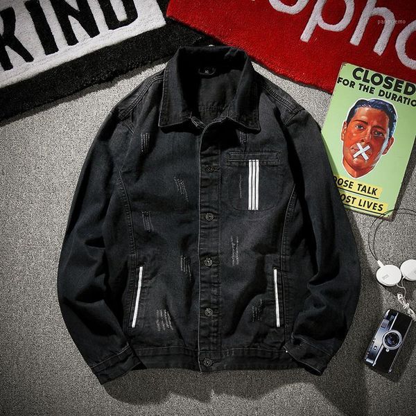 men black large size cotton casual denim jacket young men fashion loose motorcycle denim jacket asian size m-5xl1, Black;brown
men black large size cotton casual denim jacket young men fashion loose motorcycle denim jacket asian size m-5xl1, Black;brown
