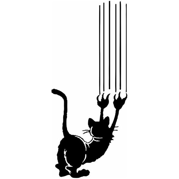 9.6*22.4cm angry cat claw vinyl decal reflective car stickers car styling bumper accessories black/silver s1-1386
9.6*22.4cm angry cat claw vinyl decal reflective car stickers car styling bumper accessories black/silver s1-1386