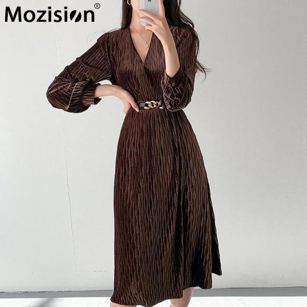 mozision v neck water ripple with belt dress for women v neck full sleeve high waist dresses ladies vintage elegant vestidos, Black;gray
mozision v neck water ripple with belt dress for women v neck full sleeve high waist dresses ladies vintage elegant vestidos, Black;gray