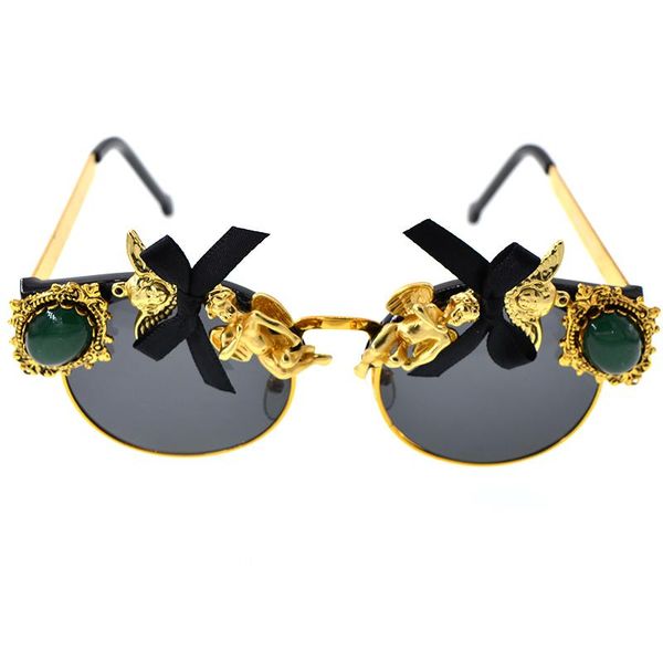 sunglasses oversized green crystals women designer baroque retro vintage cateye sun glasses shades angel eyewear, White;black
sunglasses oversized green crystals women designer baroque retro vintage cateye sun glasses shades angel eyewear, White;black