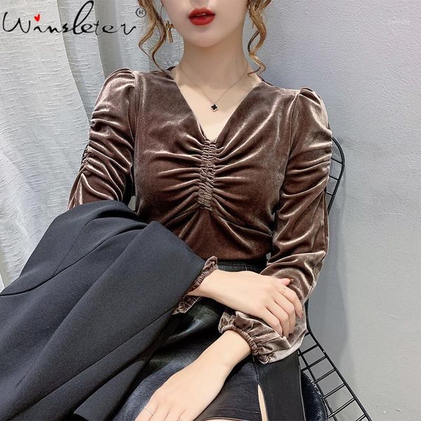 spring fall korean style short t-shirt women v-neck loose pleuche ropa mujer puff sleeve all match tees 2020 t0n225a1, White
spring fall korean style short t-shirt women v-neck loose pleuche ropa mujer puff sleeve all match tees 2020 t0n225a1, White