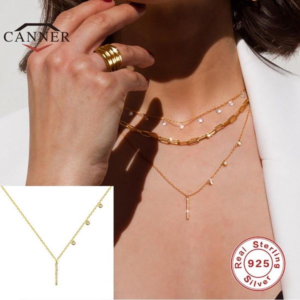 canner real 925 sterling silver necklace for women simple clavicle straight zircon pendant chains necklaces jewelry collares
canner real 925 sterling silver necklace for women simple clavicle straight zircon pendant chains necklaces jewelry collares
