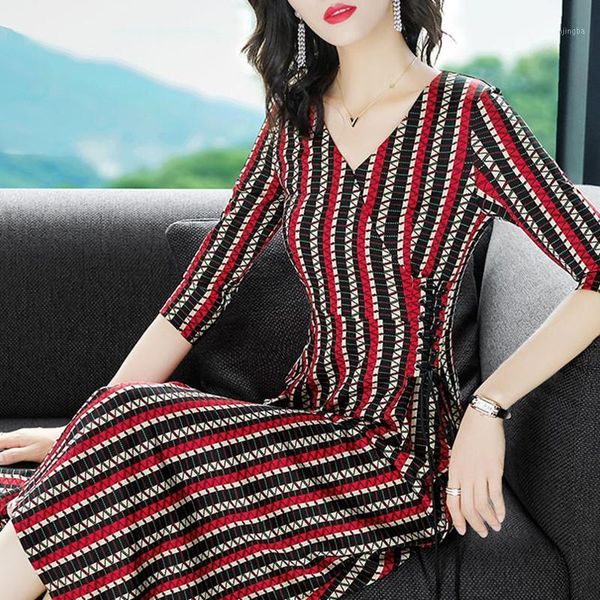 dress female summer 2020 women's clothing vintage v-neck striped bandage slim dresses for women s l xl xxl, Black;gray
dress female summer 2020 women's clothing vintage v-neck striped bandage slim dresses for women s l xl xxl, Black;gray