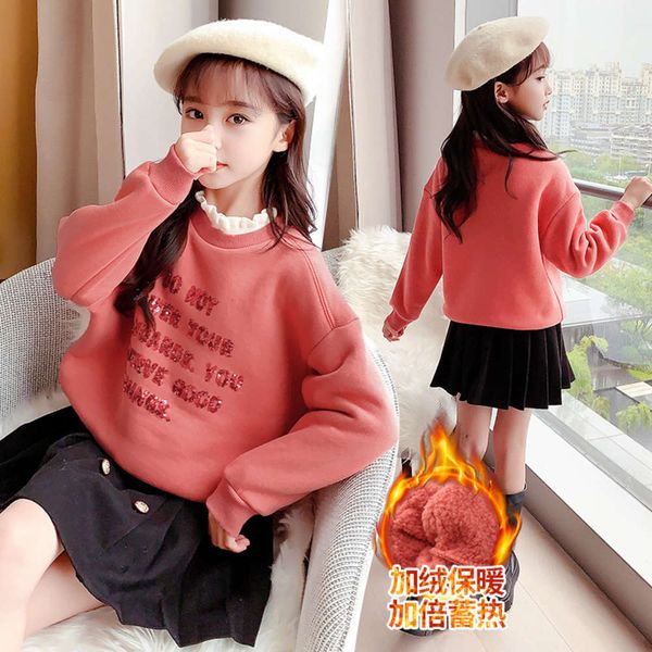 girls' plush & amp; thickened sweater 2020 new wear medium and large children's fashion outerwear korean girl's undershirt, Black
girls' plush & amp; thickened sweater 2020 new wear medium and large children's fashion outerwear korean girl's undershirt, Black