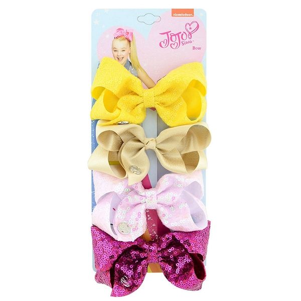 jojo bows 4pcs/set boutique sequin rainbow hair bows with clips for kids girls handmade hair clip children hair accessories 924 57l2, Slivery;white
jojo bows 4pcs/set boutique sequin rainbow hair bows with clips for kids girls handmade hair clip children hair accessories 924 57l2, Slivery;white