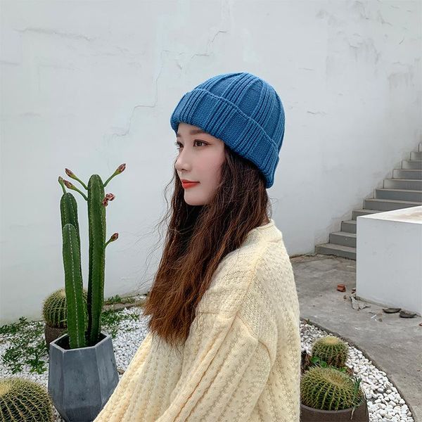 beanie/skull caps hat women's autumn and winter korean knitted woolen all-match cute warm ladies cycling ear protection, Blue;gray
beanie/skull caps hat women's autumn and winter korean knitted woolen all-match cute warm ladies cycling ear protection, Blue;gray