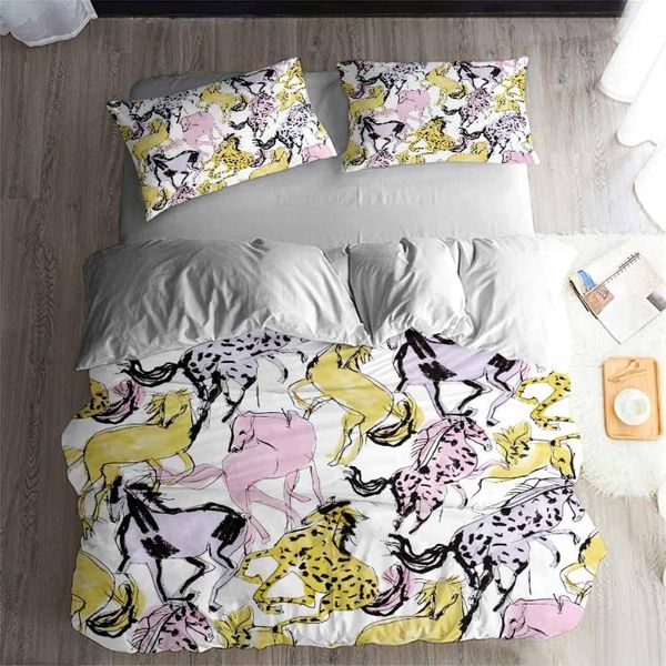 bedding sets helengili 3d set horse print duvet cover bedcloth with pillowcase bed home textiles #m31
bedding sets helengili 3d set horse print duvet cover bedcloth with pillowcase bed home textiles #m31