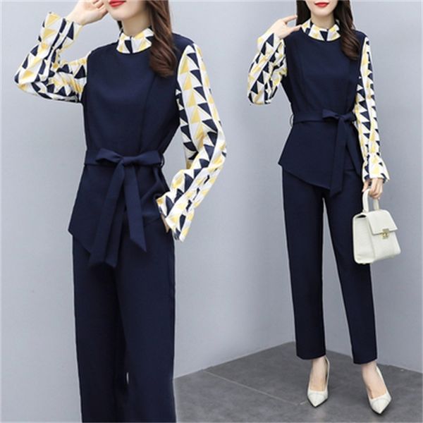 two of geometric women's pants feminine plus size suits and women suit sets 05hr, White
two of geometric women's pants feminine plus size suits and women suit sets 05hr, White