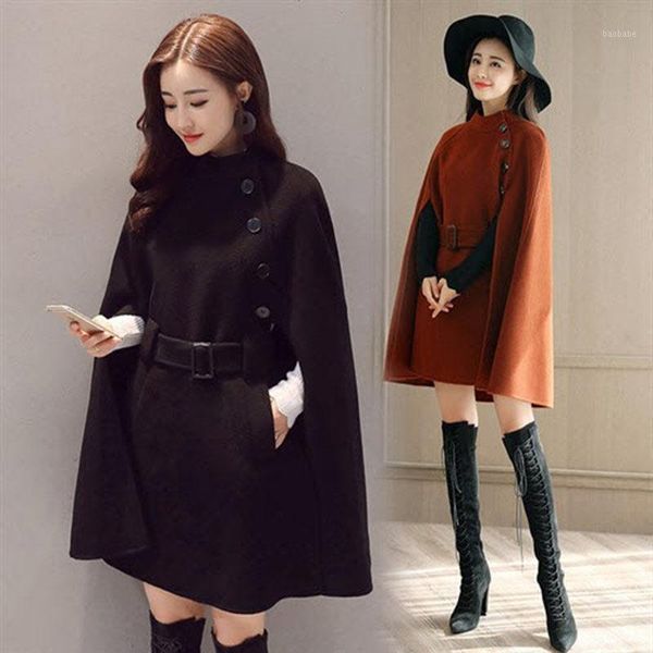2018 autumn winter women woolen coat new fashion half turtleneck single breasted female jacket cloak loose blend coat lq2781, Black
2018 autumn winter women woolen coat new fashion half turtleneck single breasted female jacket cloak loose blend coat lq2781, Black