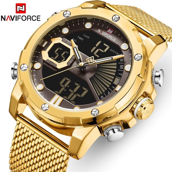 new watches naviforce brand luxury gold quartz mens watch waterproof big sport wrist watch stainless steel date reloj hombre 201208, Slivery;brown
new watches naviforce brand luxury gold quartz mens watch waterproof big sport wrist watch stainless steel date reloj hombre 201208, Slivery;brown