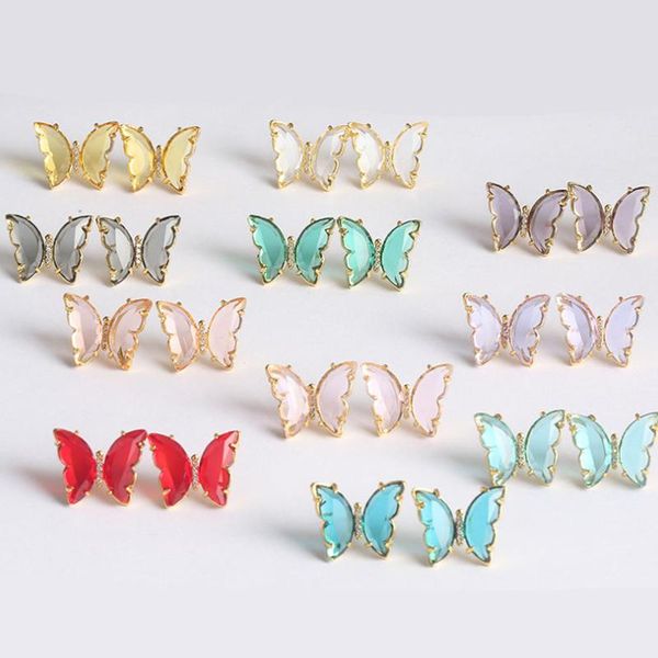 gilded copper super fairy colored crystal butterfly earrings women romantic jewelry, Golden;silver
gilded copper super fairy colored crystal butterfly earrings women romantic jewelry, Golden;silver