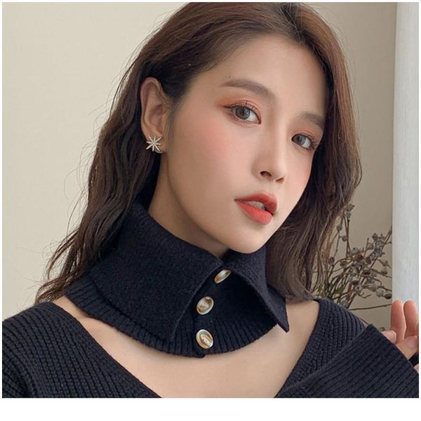 fashion fake collared shirt white knit neck scarf tie false collar woman vintage detachable collar stand half shirt acc jllmgk, Blue;red
fashion fake collared shirt white knit neck scarf tie false collar woman vintage detachable collar stand half shirt acc jllmgk, Blue;red