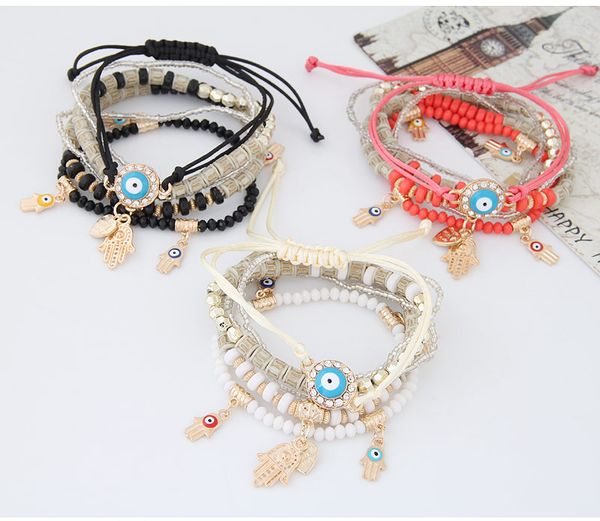 kabbalah fatima hamsa hand evil eye charms bracelets & bangles multilayer braided handmade beads pulseras for women men christmas presents, Golden;silver
kabbalah fatima hamsa hand evil eye charms bracelets & bangles multilayer braided handmade beads pulseras for women men christmas presents, Golden;silver
