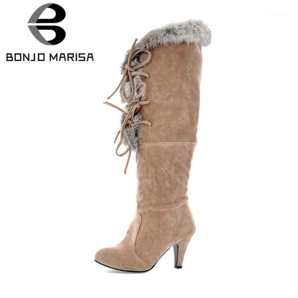 boots bonjomarisa 34-43 elegant faux fur ladies fashion lace-up knee high women 2021 winter heels shoes woman1, Black
boots bonjomarisa 34-43 elegant faux fur ladies fashion lace-up knee high women 2021 winter heels shoes woman1, Black
