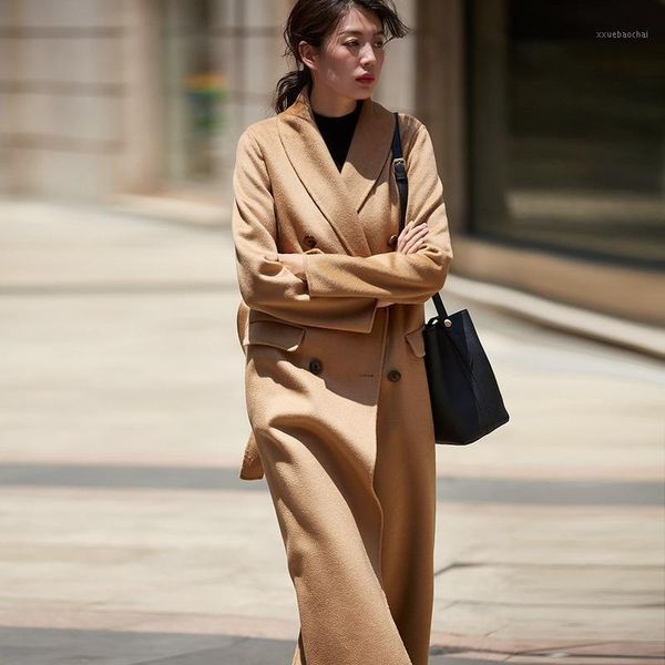 water ripple wool coat autumn and winter new thin temperament double-faced coat female double-breasted fashion1, Black
water ripple wool coat autumn and winter new thin temperament double-faced coat female double-breasted fashion1, Black