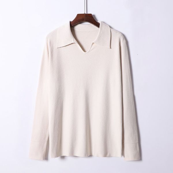 2021 new turn down collar women's sweater autumn winter thick warm pullovers long sleeve female jumper knitted mujer jersey uin7, White;black
2021 new turn down collar women's sweater autumn winter thick warm pullovers long sleeve female jumper knitted mujer jersey uin7, White;black