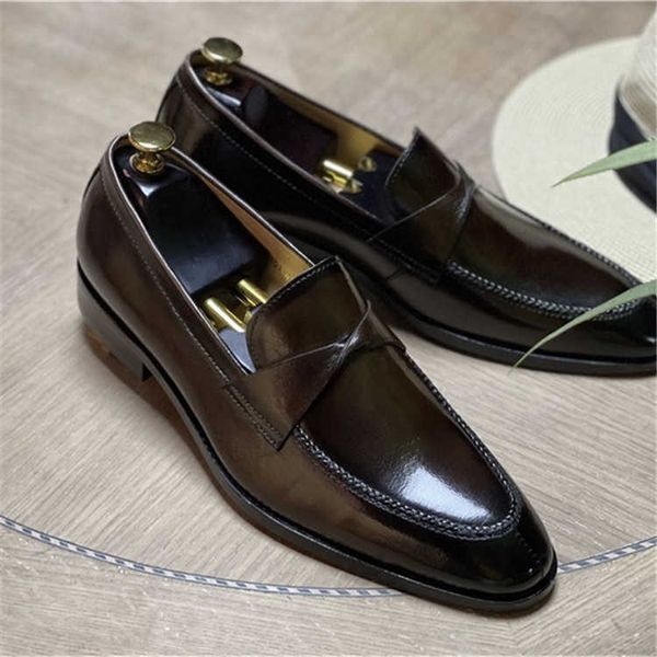 british genuine leather men's business dress leather trend pence leffer one foot pedal set men's shoes, Black
british genuine leather men's business dress leather trend pence leffer one foot pedal set men's shoes, Black