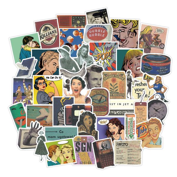 50pcs/set nostalgic retro poster waterproof sticker for guitar waterbottle lapbike car stickers
50pcs/set nostalgic retro poster waterproof sticker for guitar waterbottle lapbike car stickers