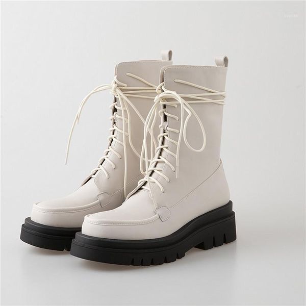 2020 new fashion female leather thick ankle boots solid color flat platform women botines mujer botas feminina scarpe casual1, Black
2020 new fashion female leather thick ankle boots solid color flat platform women botines mujer botas feminina scarpe casual1, Black