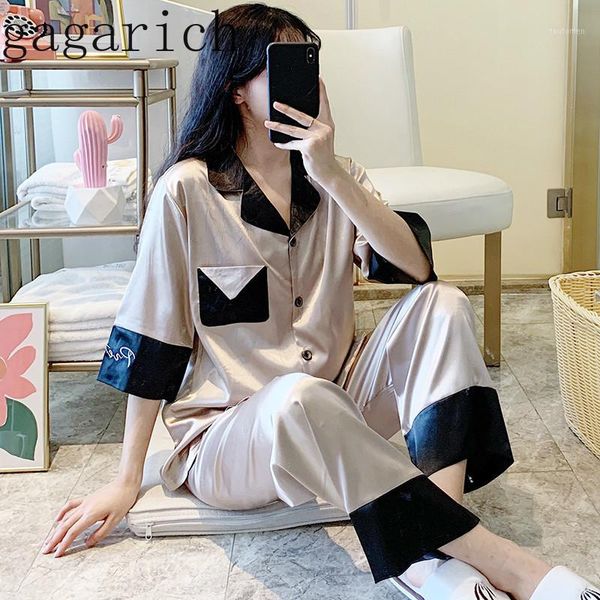 gagarich pajamas women spring summer piece silk short sleeve summer tracksuit casual ladies two-piece set1, White
gagarich pajamas women spring summer piece silk short sleeve summer tracksuit casual ladies two-piece set1, White
