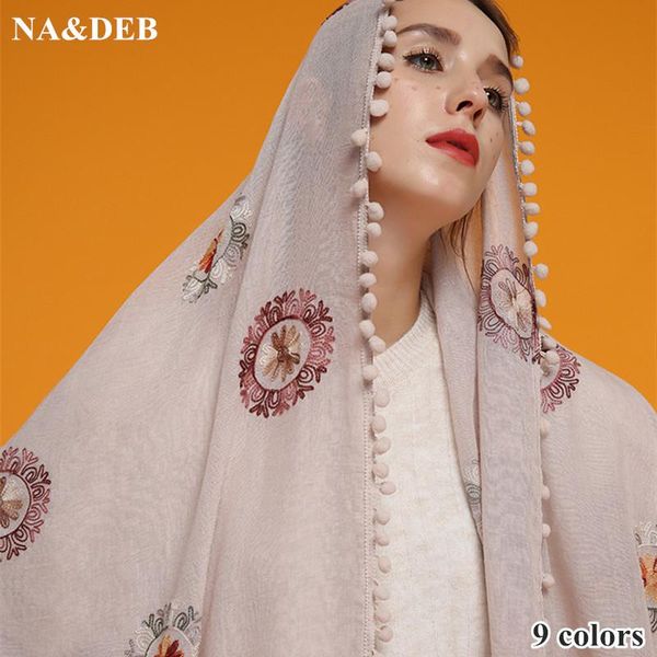 1pc 9 color elegant design pompom shawl women embroidery scarves and shawls fashion embroider flower muffler soft fourlard hijab, Blue;gray
1pc 9 color elegant design pompom shawl women embroidery scarves and shawls fashion embroider flower muffler soft fourlard hijab, Blue;gray