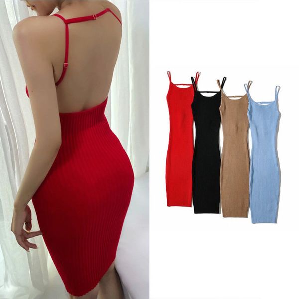 temperament fashion open back knitted suspender women's summer new slim high waist hip skirt, Black;gray
temperament fashion open back knitted suspender women's summer new slim high waist hip skirt, Black;gray
