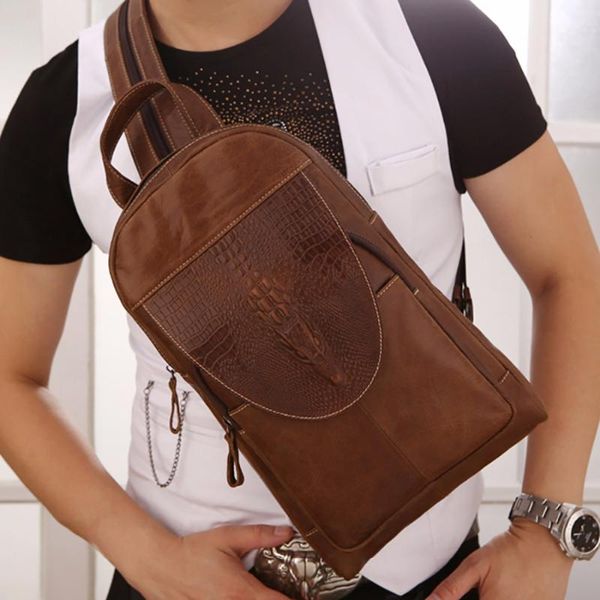 backpack genuine leather men back pack crocodile pattern retro messenger bags male single shoulder bag multipurpose sling chest rucksack
backpack genuine leather men back pack crocodile pattern retro messenger bags male single shoulder bag multipurpose sling chest rucksack