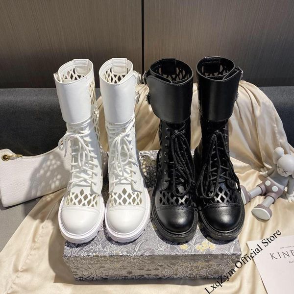 celebrity sandals boots women round toe hollow outs net shoes brand white real leather sandalias feminino lace up, Black
celebrity sandals boots women round toe hollow outs net shoes brand white real leather sandalias feminino lace up, Black
