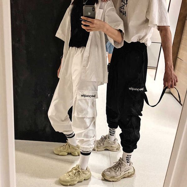 high waist cargo pants women 2021 harajuku loose pockets pants womens streetwear embroidery hip hop pants pantalon mujer y19070301, Black;white
high waist cargo pants women 2021 harajuku loose pockets pants womens streetwear embroidery hip hop pants pantalon mujer y19070301, Black;white