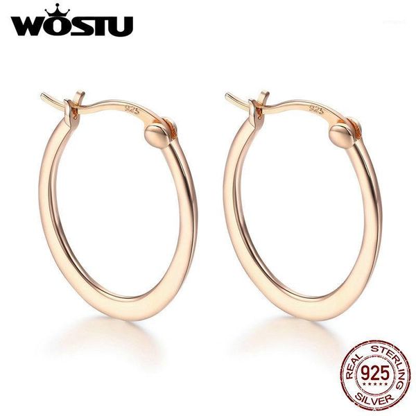 charm wostu fashion 925 sterling silver rose gold color hoop earrings for women daily birthday gently elegant jewelry gift cqe4781, Golden
charm wostu fashion 925 sterling silver rose gold color hoop earrings for women daily birthday gently elegant jewelry gift cqe4781, Golden